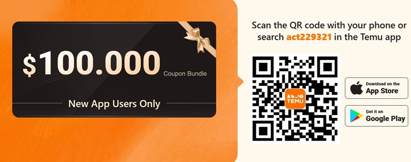 Cupon TEMU Chile 100,000 CLP descuento